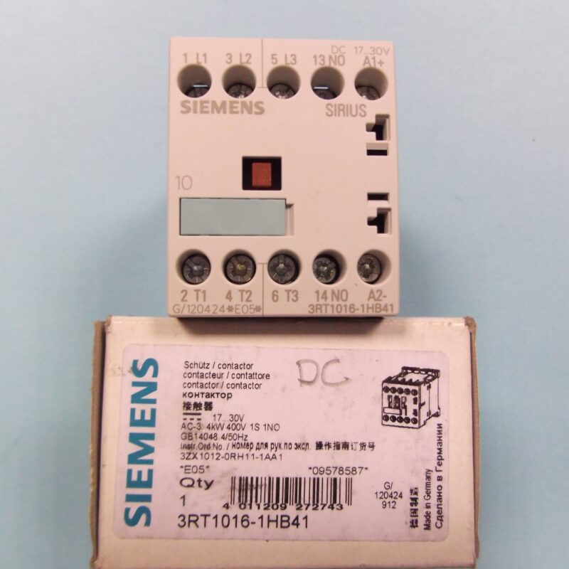 Siemens 3RT 1016-1HB41 Contactor
