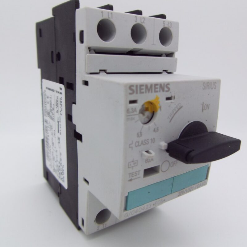 4.5-6.3 Amp Motor Protection Siemens 3RV 1021-1GA10