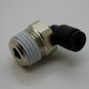 Press Fit 4mm Connector – Right Angle – 1/4 Thread