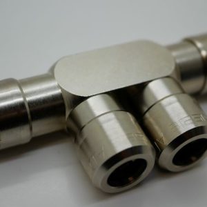 Press Fit 12mm – 4 Way Connector – Metal