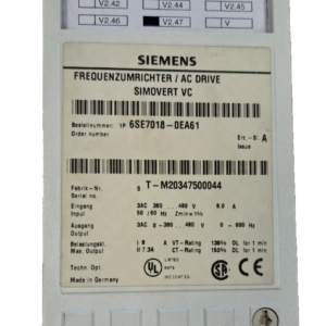 Siemens 6SE7018-0EA61 (Used)