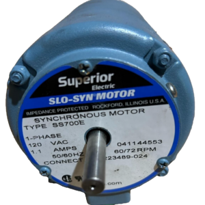 Superior Electric SLO-SYN Motor SS700E AC Motor 60/72 RPM 120VAC 50/60Hz 1.1Amps (USED)