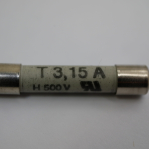 Cartridge fuse 3.15A
